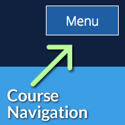 A screenshot showing the primary navigation icon at top right